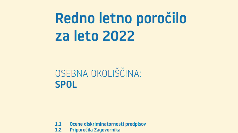 Simbolna fotografija rednega letnega poročila.